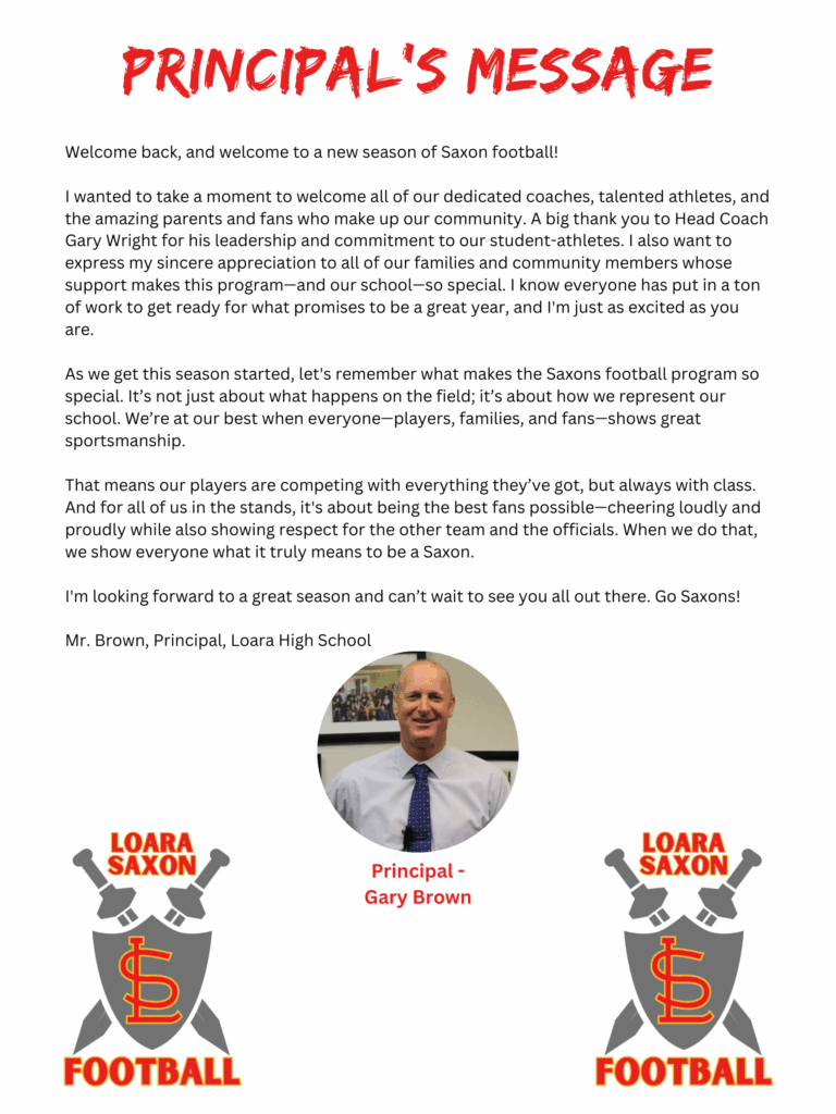 Principals message