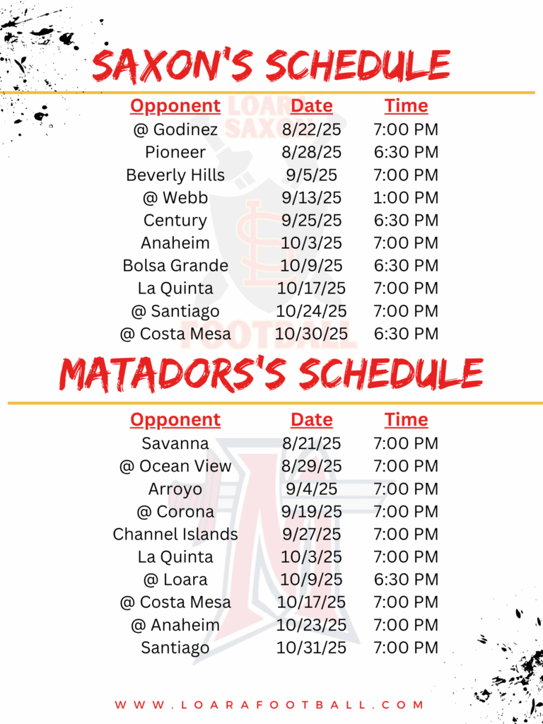 Schedules